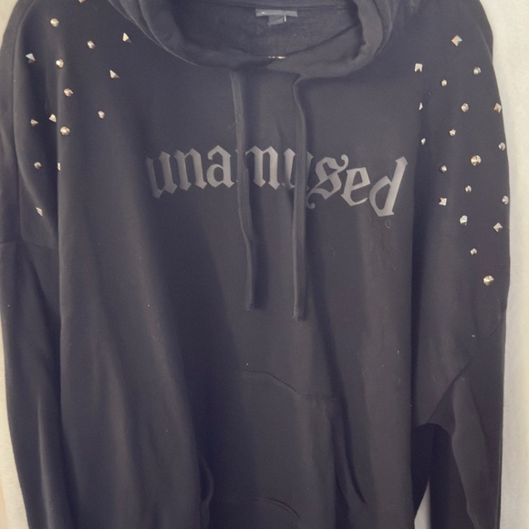 Torrid Unamused Relaxed Fit Cozy Fleece Studded Hoodie - Picture 2 of 10